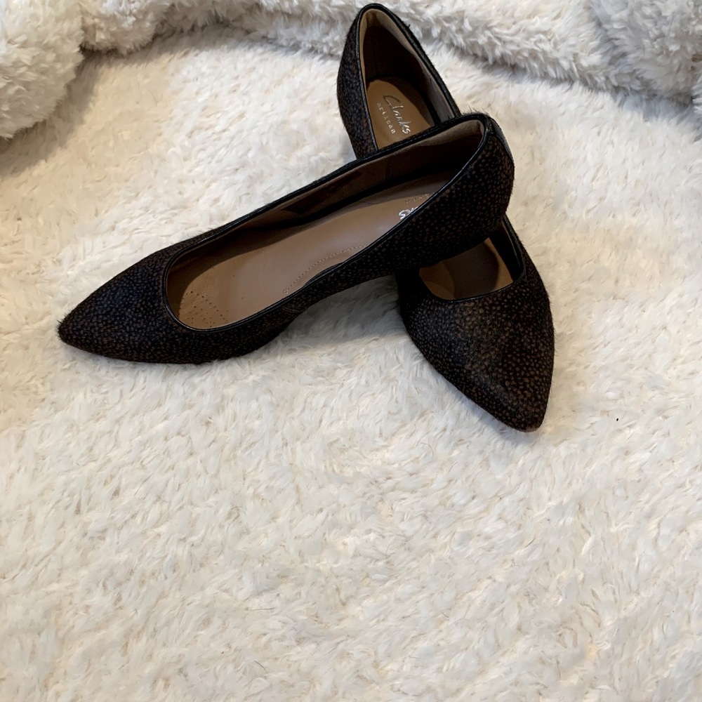 Brown Clark’s Heels Fur